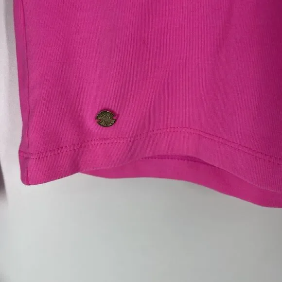 Lilly Pulitzer Halee T Shirt Size Medium Womens Pink Long Sleeve Top Tee Beach - Picture 4 of 8
